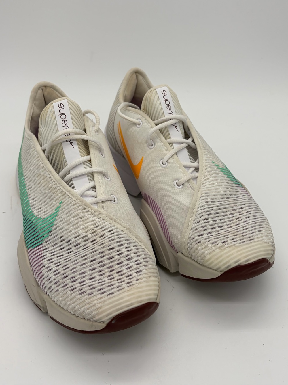Nike Women's Super Reps 2 Cream Training Shoes with Teal & Orange Accents